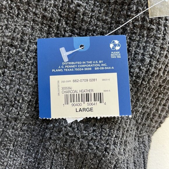 Arizona Sweater Womens Large Gray New High Neck Soft Size - Picture 8 of 9